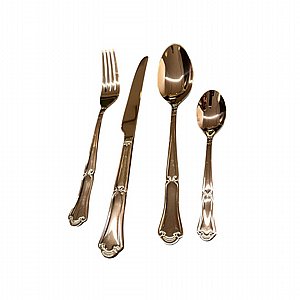 סט סכו״ם 24 חלקים נירוסטה 18/10 רוז גולד MAZARO ARGENTO סט סכו״ם 24 חלקים נירוסטה 18/10 רוז גולד MAZARO ARGENTO